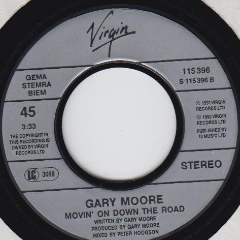 Gary Moore : Story Of The Blues (7", Single)