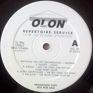 Various : Repertoire Service No. 8 (LP, Comp, Promo)