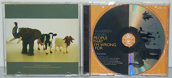 Warren Zanes : People That I´m Wrong For (CD, Album)