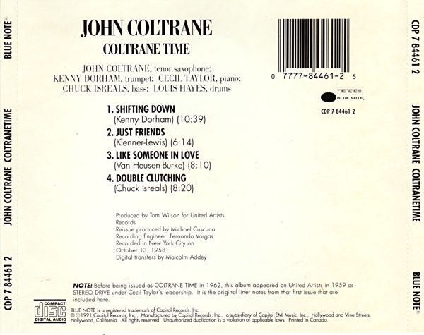 John Coltrane : Coltrane Time (CD, Album, RE)
