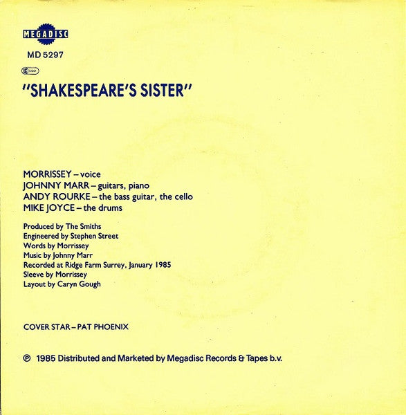 The Smiths : Shakespeare's Sister (7", Single)