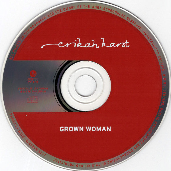Erikah Karst : Grown Woman (CD, Album)
