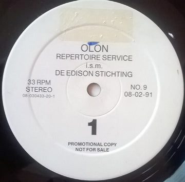 Various : Repertoire Service No. 9 (LP, Comp, Promo)