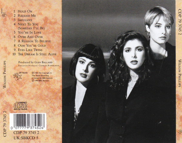 Wilson Phillips : Wilson Phillips (CD, Album)
