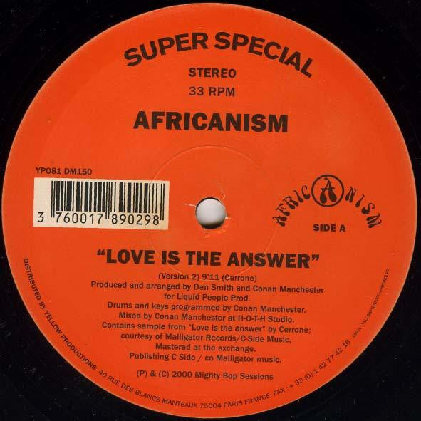 Africanism By Liquid People : Love Is The Answer / The Dragon (12")