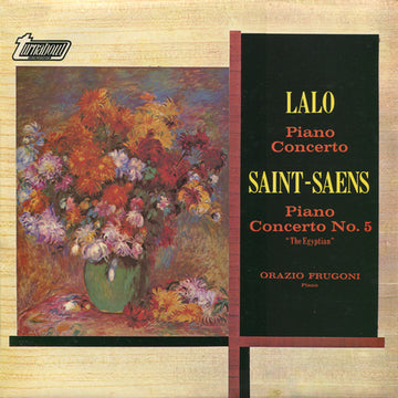 Édouard Lalo / Camille Saint-Saëns, Orazio Frugoni : Piano Concerto / Piano Concerto No. 5  "The Egyptian" (LP)