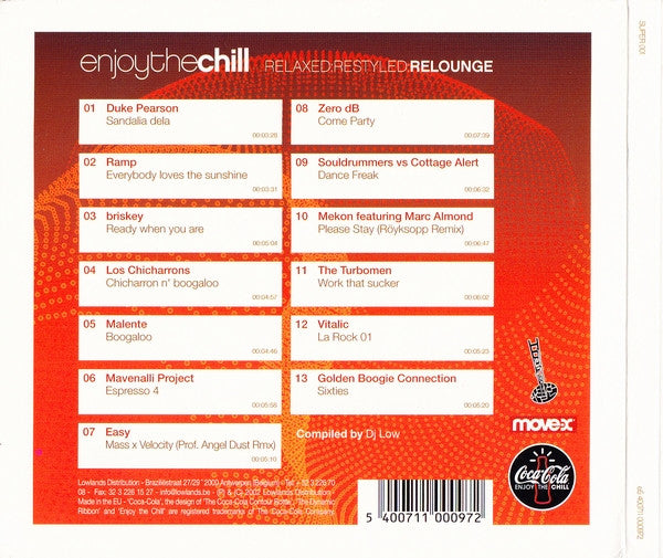 Various : Relaxed:Restyled:Relounge Enjoy The Chill (CD, Comp, P/Mixed)