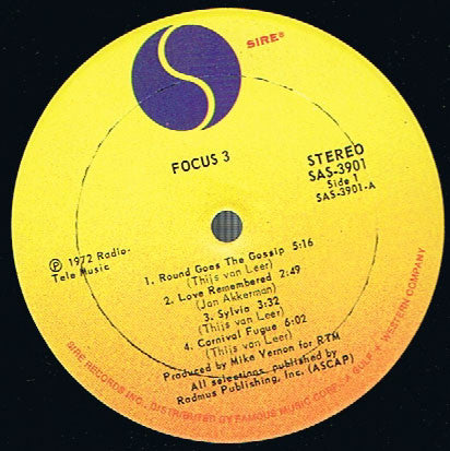 Focus (2) : Focus 3 (2xLP, Album, Gat)