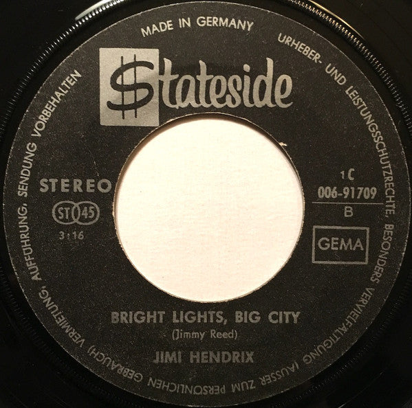 Jimi Hendrix : I'm A Man (7", Single)