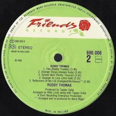 Ruddy Thomas : Reggae By Ruddy Thomas (LP, Album)