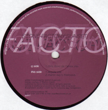 Stone Factory : Sunset (12")