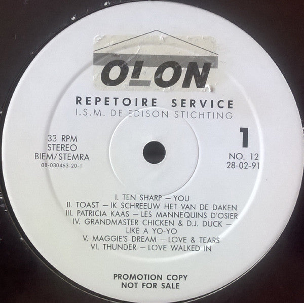 Various : Repertoire Service No. 12 (LP, Comp, Promo)