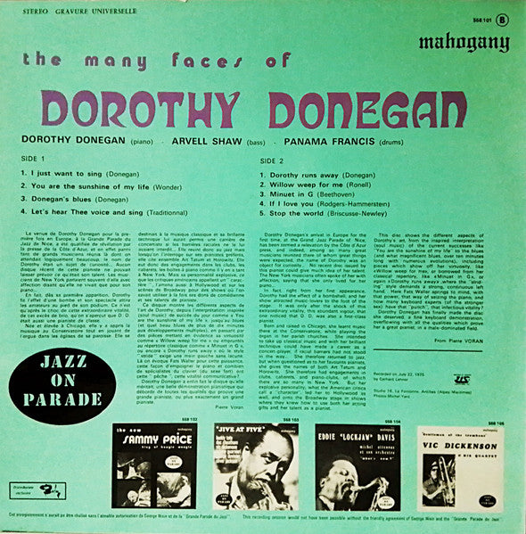 Dorothy Donegan : The Many Faces Of Dorothy Donegan (LP, Album)