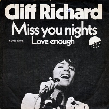 Cliff Richard : Miss You Nights (7", Single)