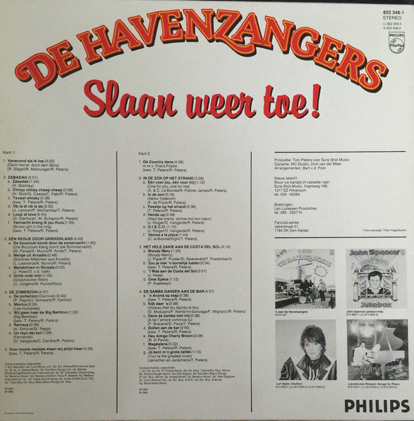 De Havenzangers : Slaan Weer Toe (LP, Album)