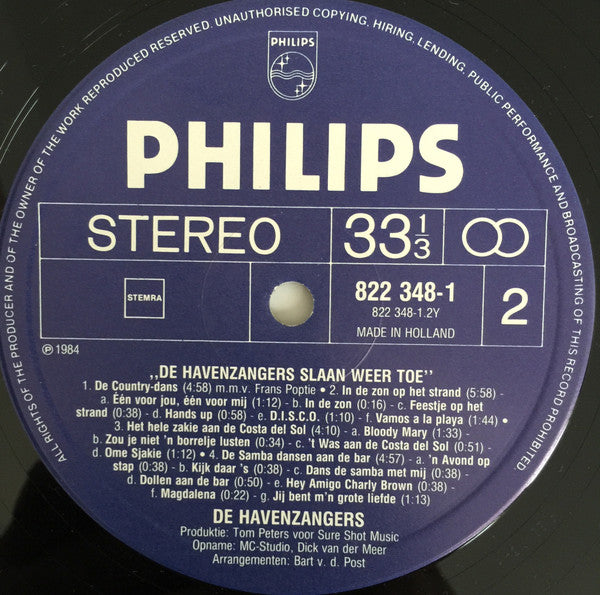 De Havenzangers : Slaan Weer Toe (LP, Album)