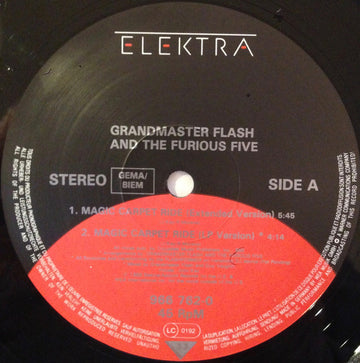 Grandmaster Flash & The Furious Five : Magic Carpet Ride / On The Strength (12")