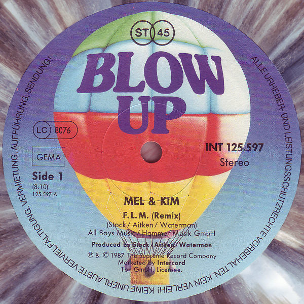 Mel & Kim : F.L.M. Remix (12", Maxi, Gre)