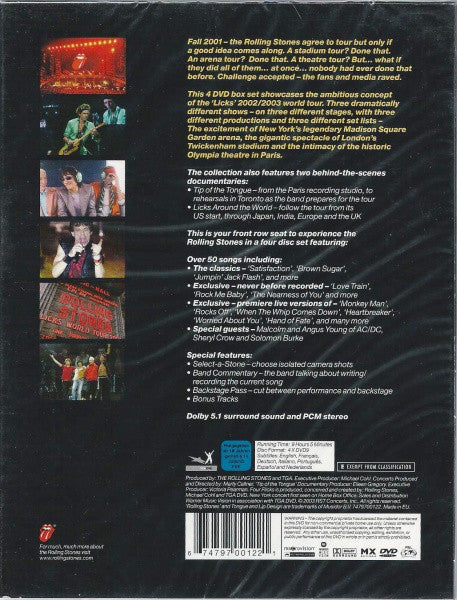 The Rolling Stones : Four Flicks (4xDVD-V, Copy Prot., Multichannel, PAL)