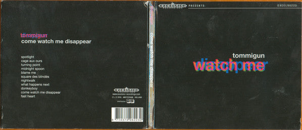Tommigun : Come Watch Me Disappear (CD, Album, Dig)
