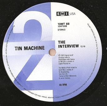 Tin Machine : Under The God (10", Single)