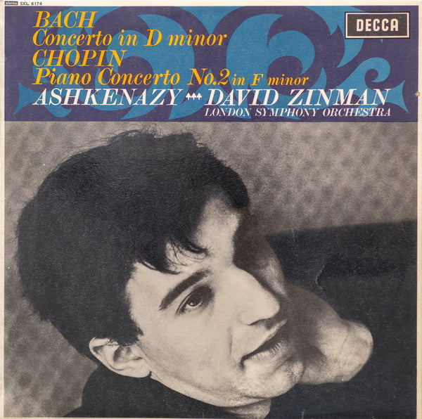 Bach*, Chopin*, Ashkenazy*, David Zinman, London Symphony Orchestra : Concerto In D Minor / Piano Concerto No. 2 In F Minor (LP, Album)