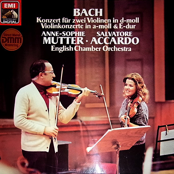 Bach* / Anne-Sophie Mutter - Salvatore Accardo - English Chamber Orchestra : Konzert Für Zwei Violinen In D-moll, Violinkonzerte In A-moll & E-dur (LP, Album)