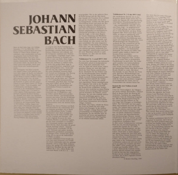 Bach* / Anne-Sophie Mutter - Salvatore Accardo - English Chamber Orchestra : Konzert Für Zwei Violinen In D-moll, Violinkonzerte In A-moll & E-dur (LP, Album)