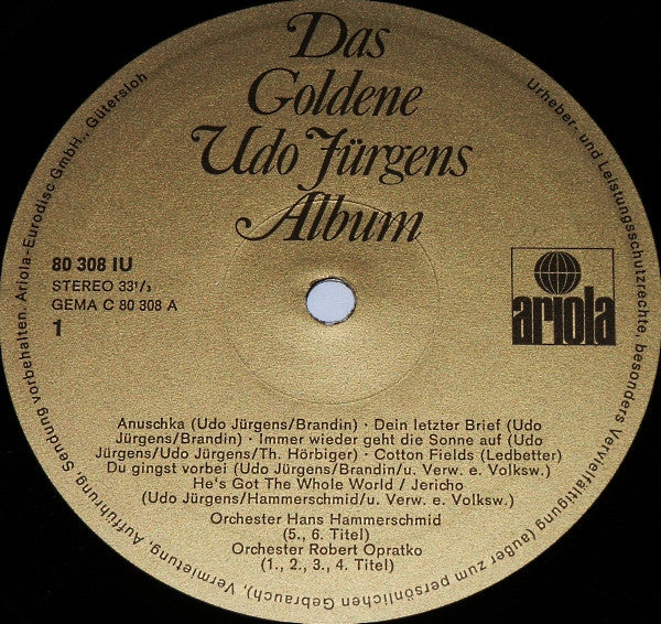 Udo Jürgens : Das Goldene Udo Jürgens Album (LP, Comp, Gat)