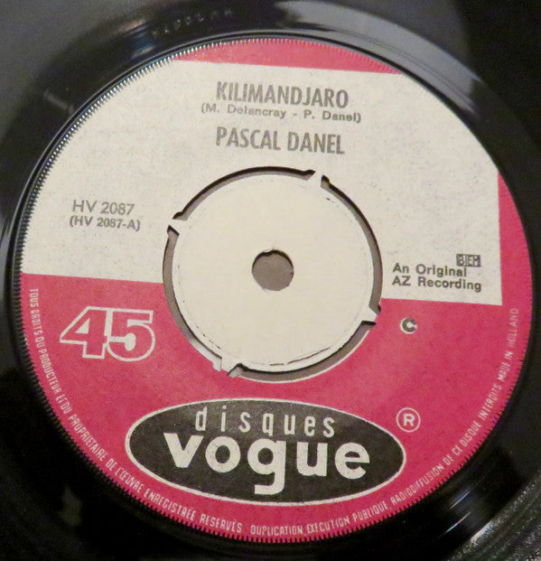 Pascal Danel : Kilimandjaro / Jeanne (7", Single)