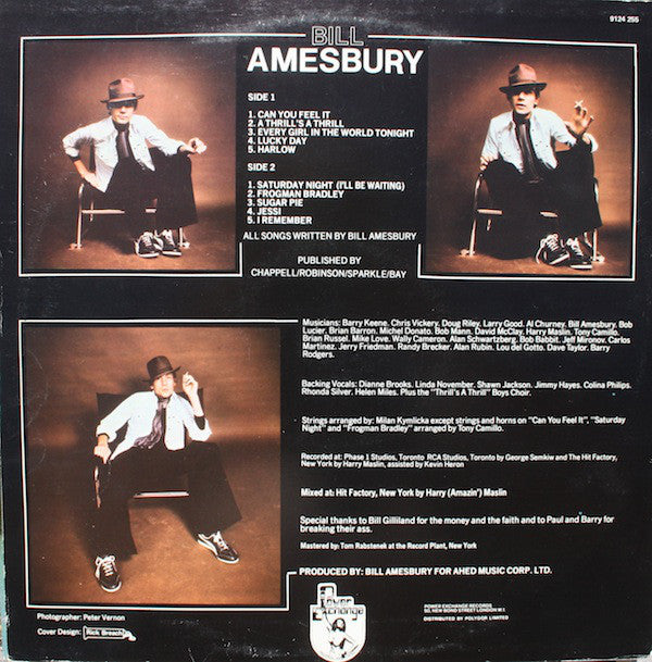 Bill Amesbury : Can You Feel It (LP, Album)