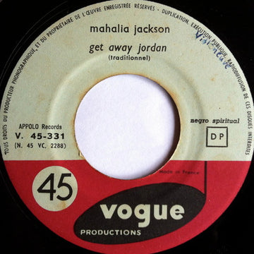 Mahalia Jackson : Get Away Jordan / Silent Night Holy Night (7")