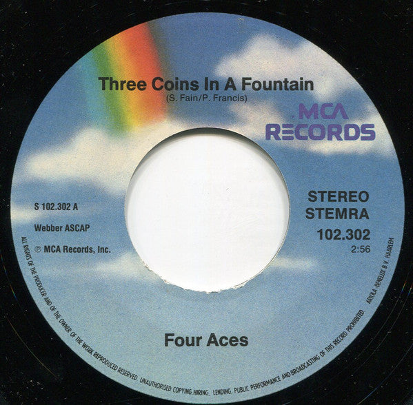 The Four Aces : Three Coins In A Fountain / Love Is A Many Splendoured Thing (7")