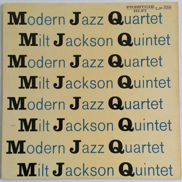 The Modern Jazz Quartet / Milt Jackson Quintet : M J Q (LP, Comp, Mono, RM, Dee)