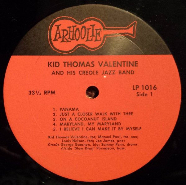Kid Thomas And His Creole Jazz Band : Kid Thomas (LP, Album, RE)