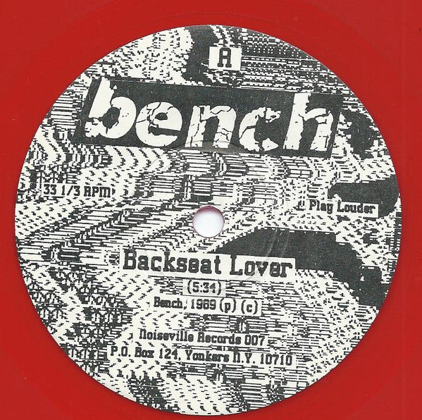 Bench : Backseat Lover (7", Ltd, Red)