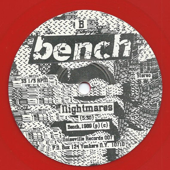 Bench : Backseat Lover (7", Ltd, Red)