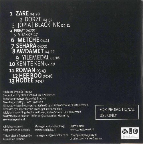 Minyeshu : Black Ink (CD, Album, Promo)