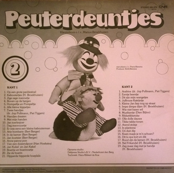 Kinderkoor o.l.v. Marion Broekhuizen : Peuterdeuntjes 2 (LP)