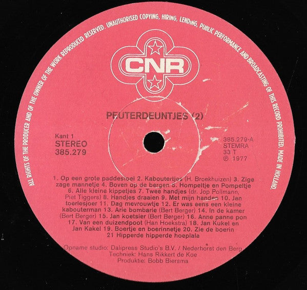 Kinderkoor o.l.v. Marion Broekhuizen : Peuterdeuntjes 2 (LP)