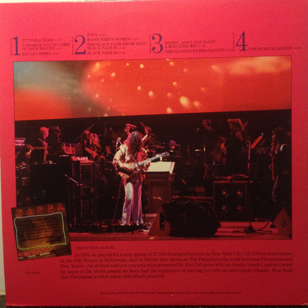 Frank Zappa : Zappa In New York (2xLP, Album, Gat)