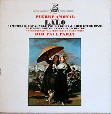 Édouard Lalo – Pierre Amoyal, Orchestre National De L'Opéra De Monte-Carlo, Paul Paray : Symphonie Espagnole Pour Violon Et Orchestre Op. 21 / Rhapsodie Norvegienne (LP, Gat)