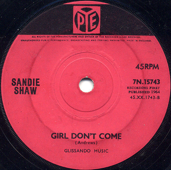 Sandie Shaw : I'd Be Far Better Off Without You (7", Single)