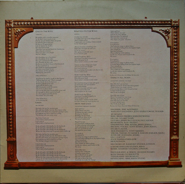Roger Daltrey : One Of The Boys (LP, Album)
