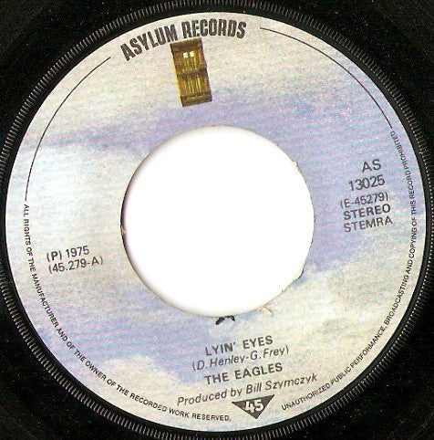 Eagles : Lyin' Eyes (7", Single)