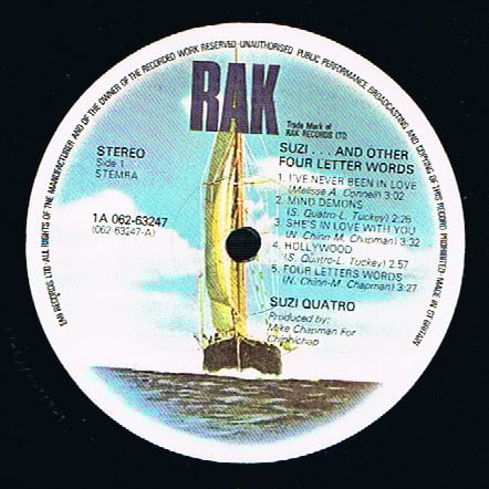Suzi Quatro : Suzi... And Other Four Letter Words (LP, Album)
