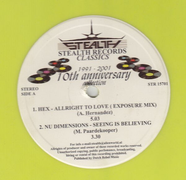 Various : 10th Anniversary Collection (1991-2001) (12", Yel)