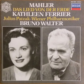 Gustav Mahler – Kathleen Ferrier, Julius Patzak, Wiener Philharmoniker, Bruno Walter : Das Lied Von Der Erde (CD, Mono)