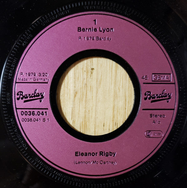 Bernie Lyon : Eleanor Rigby (7")