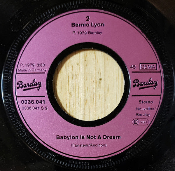 Bernie Lyon : Eleanor Rigby (7")